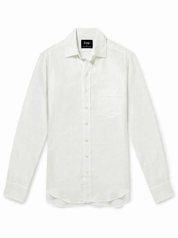 Photo: Drake's - Linen-Gauze Shirt - White