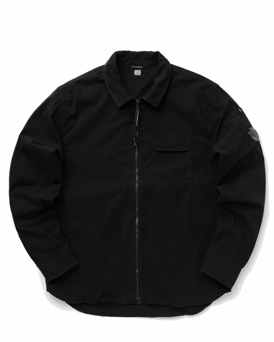 Photo: C.P. Company Gabardine Shirts   Longsleeve Black - Mens - Longsleeves