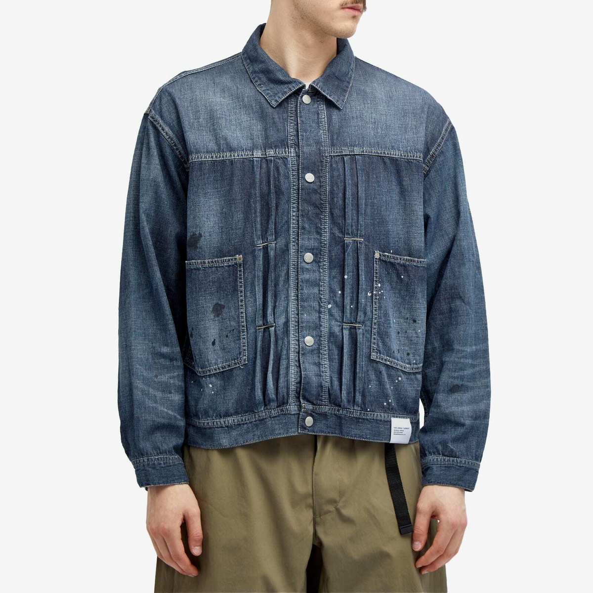 Neighborhood Men's Washed Denim Jacket in Indigo