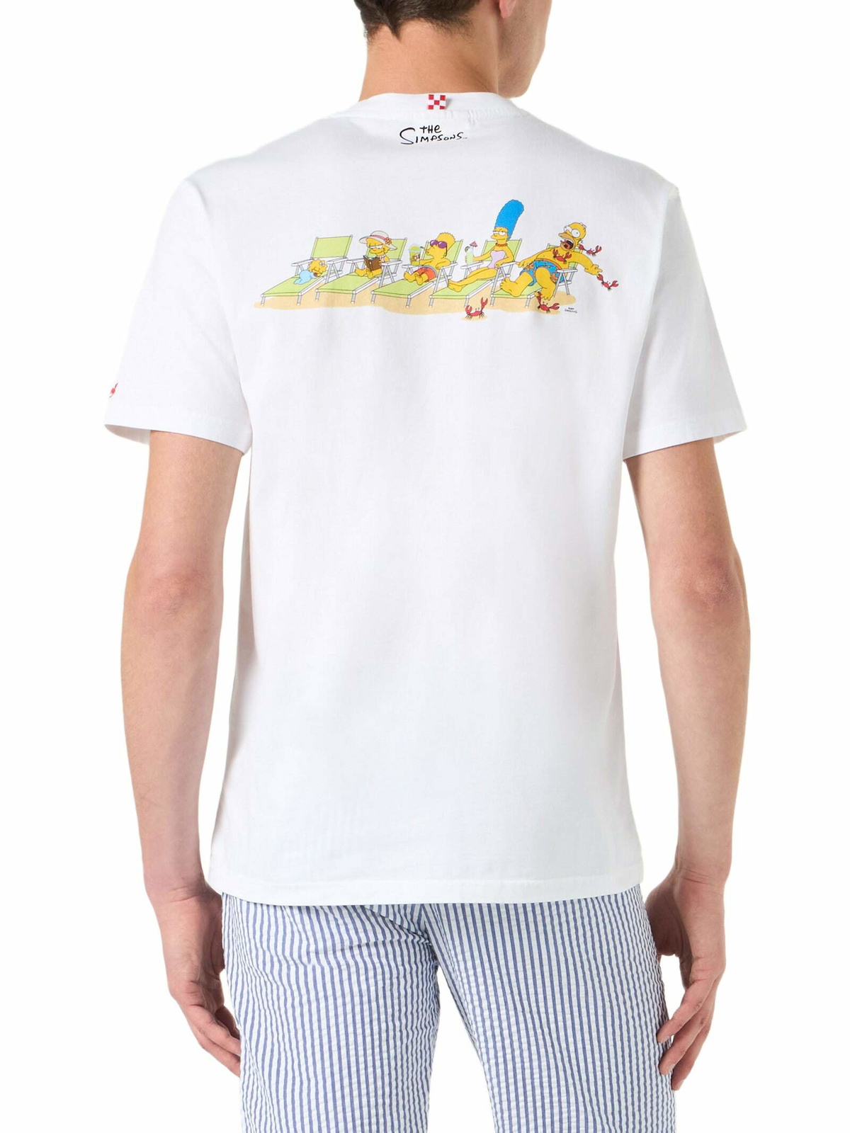 MC2 Saint Barth Man Cotton T-shirt With Simpson Family Print | The Simpson Special Edition