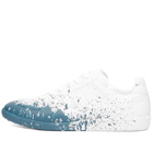 Maison Margiela Men's Painter Replica Sneakers in White/Blue