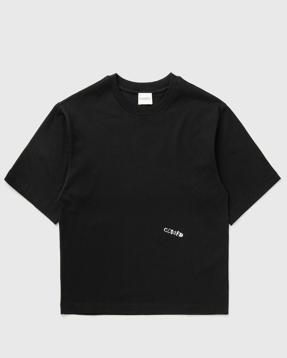 CLOSED PRINTED TEE Black Womens Shortsleefe