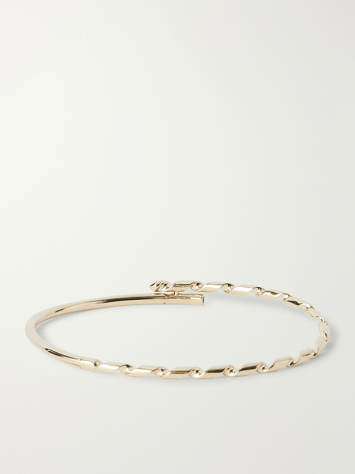 Luis Morais - Thin Drill Hardware 14-Karat Gold and Ruby Bracelet