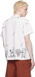 Bode White Dancing Party Shirt