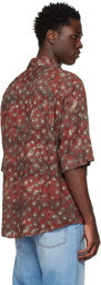 Acne Studios Red Floral Shirt
