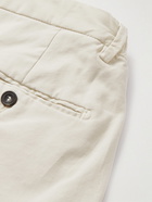 Thom Sweeney - Straight-Leg Stretch-Cotton Shorts - Neutrals