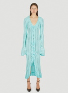 Blumarine Pointelle Knit Frilled Dress