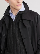 Oliver Spencer - Lorimer Cotton-Blend Jacquard Half-Zip Sweater - Black