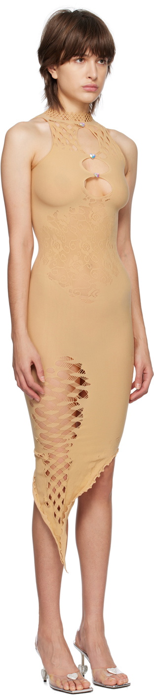 Poster Girl SSENSE Exclusive Tan Tamika Midi Dress