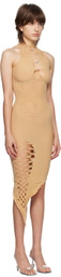 Poster Girl SSENSE Exclusive Tan Tamika Midi Dress