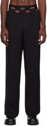 Dion Lee Black Hinge Seam Trousers