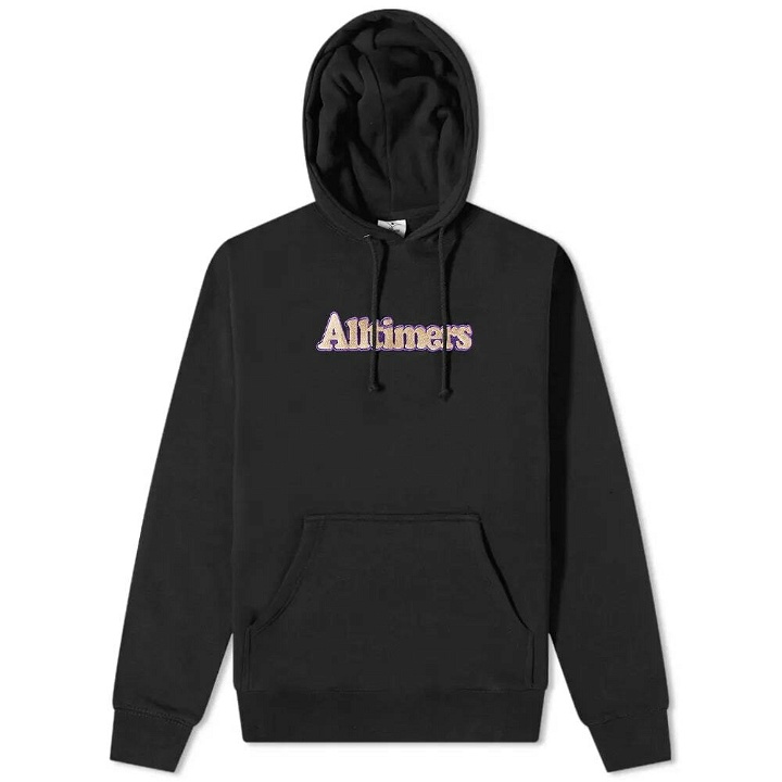 Photo: Alltimers Men's Broadway Embroidered Logo Hoody in Black
