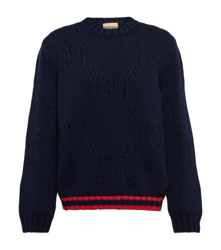 Photo: Gucci - Open-knit cotton sweater