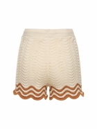 ZIMMERMANN - Junie Textured Cotton Knit Shorts