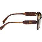 Miu Miu Eyewear Brown Cat-Eye Sunglasses