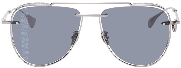 Photo: mastermind JAPAN Black & Silver Limited Edition Aviator Sunglasses