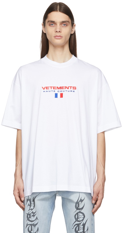 Photo: VETEMENTS White Haute Couture Logo T-Shirt