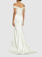 VIVIENNE WESTWOOD Nova Cora Satin Off Shoulder Bridal Gown