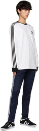 adidas Originals White Adicolor Classics 3-Stripes Long Sleeve T-Shirt