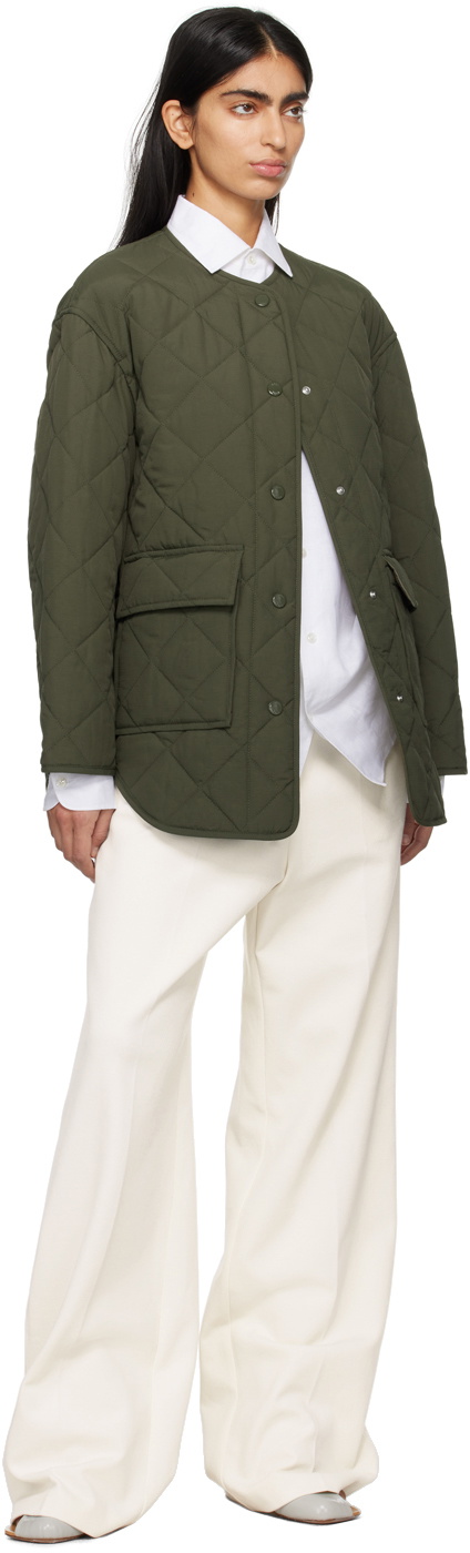 BOSS Khaki Quilted Jacket
