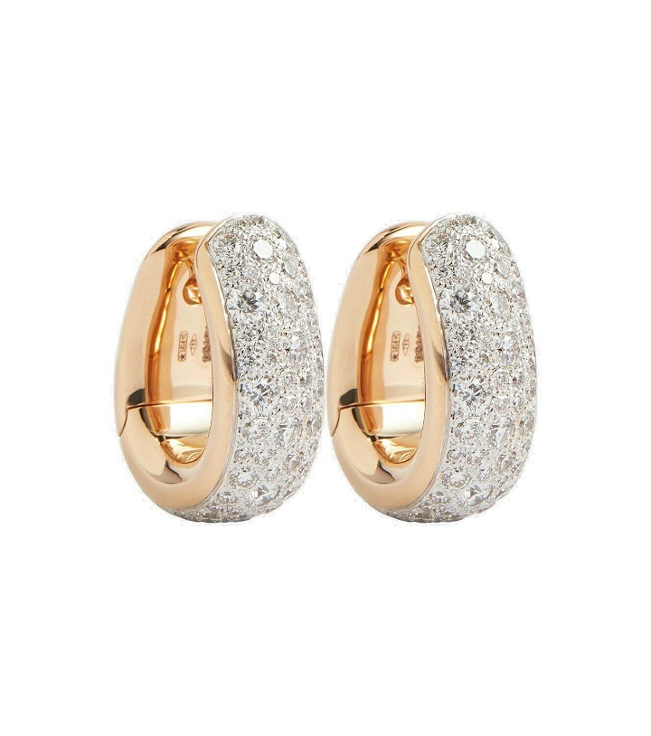 Photo: Pomellato - Iconica Bold 18kt rose gold earrings with diamonds