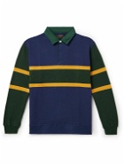 Beams Plus - Striped Cotton-Jersey Rugby Shirt - Blue