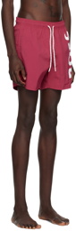 BOSS Pink Printed Swim Shorts