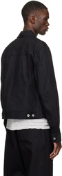 Rick Owens DRKSHDW Black Temple Denim Trucker Jacket