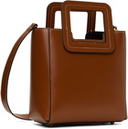 Staud Tan Mini Shirley Leather Bag