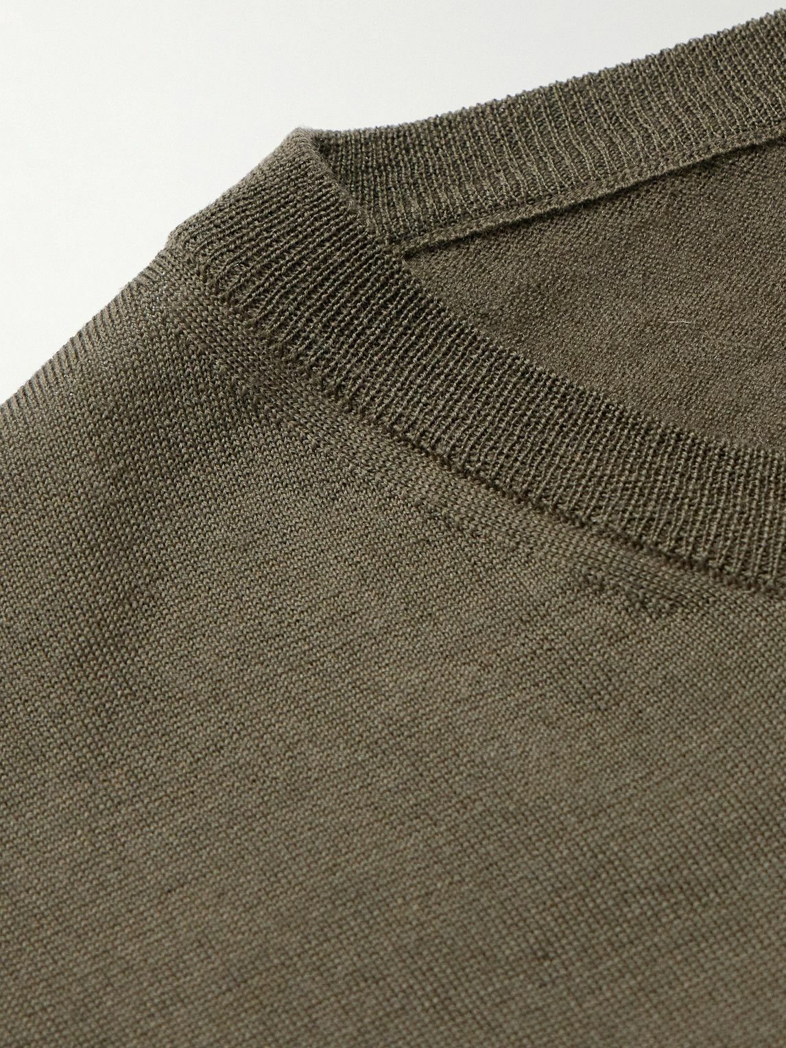 Barena - Ato Slim-Fit Merino Wool Sweater - Green