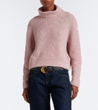 Moncler Wool, alpaca, and cashmere turtleneck sweater