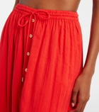 Melissa Odabash Marley crochet-trimmed cotton maxi skirt