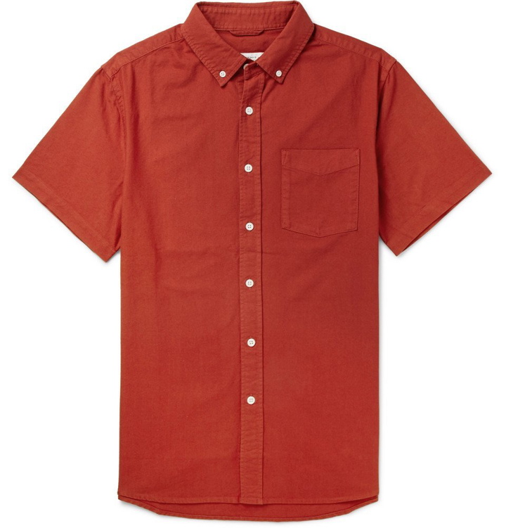 Photo: Saturdays NYC - Esquina Button-Down Collar Cotton Oxford Shirt - Men - Red