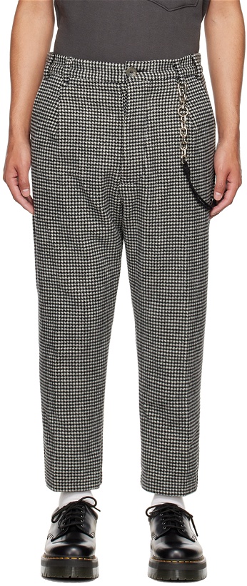 Photo: Song for the Mute Black & White Tapered Trousers