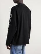 VETEMENTS - Logo-Print Cotton-Jersey T-Shirt - Black