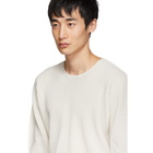 Homme Plisse Issey Miyake Off-White A-POC Inside Pleated Long Sleeve T-Shirt