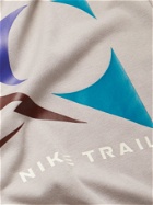 Nike Running - Trail Printed Dri-FIT T-Shirt - Gray