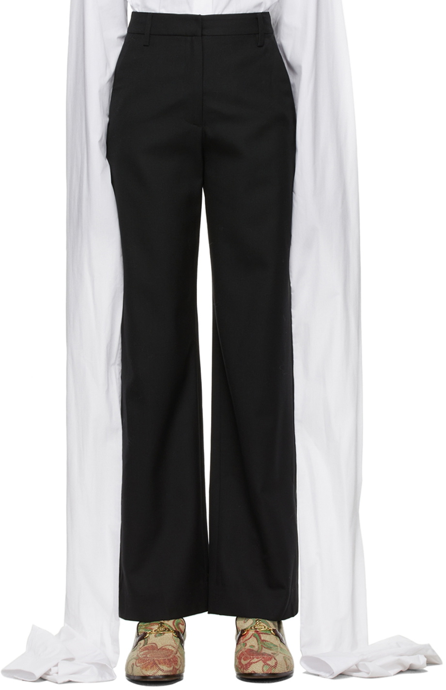 Puppets and Puppets SSENSE Exclusive Black 'The Puppets' Trousers