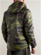 Canada Goose - Lodge Slim-Fit Camouflage-Print Recycled Nylon-Ripstop Hooded Down Jacket - Green