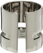 Alexander McQueen Silver Cutout Ring