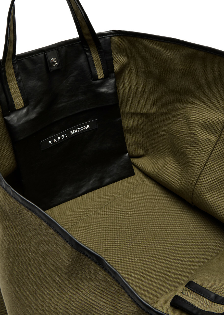 Kassl Editions Canvas Tote - Khaki - One Size Kassl Editions