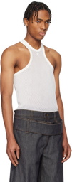 Courrèges White Scuba Mesh Tank Top