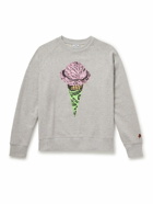 ICECREAM - Printed Cotton-Jersey Sweatshirt - Gray