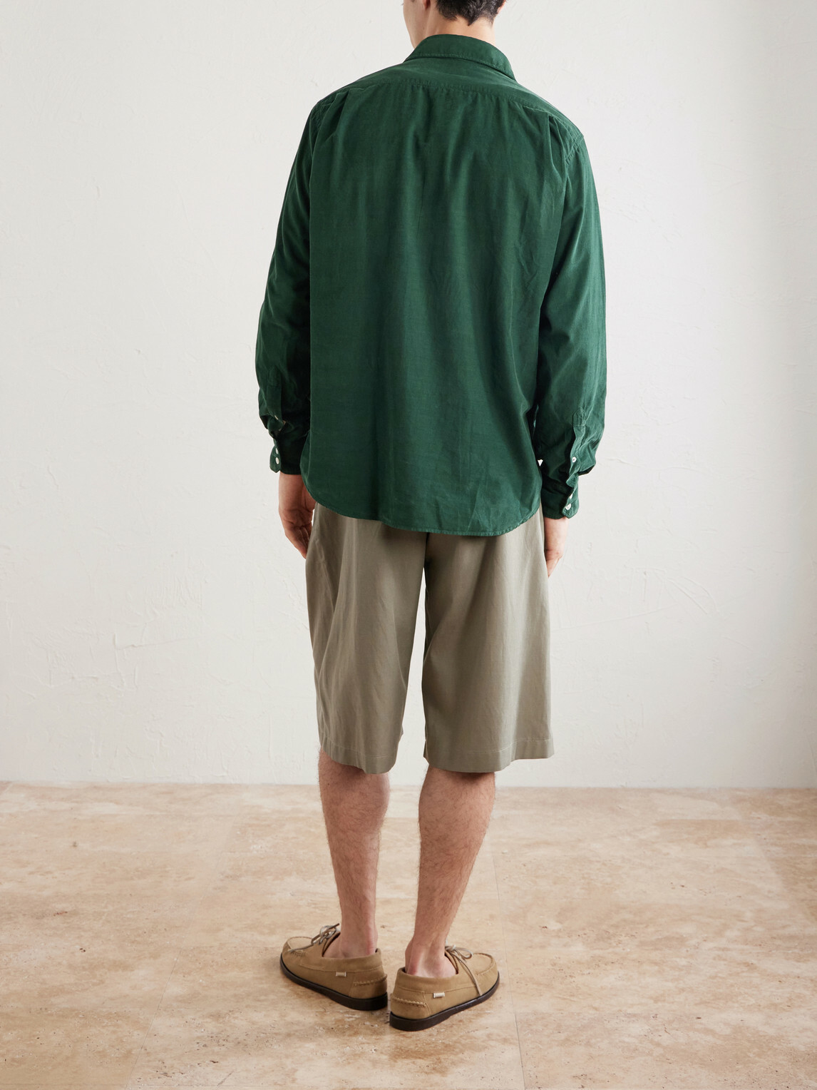 Hartford - Paul Cotton-Corduroy Shirt - Green