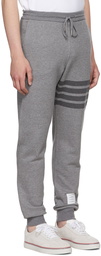 Thom Browne Gray 4-Bar Lounge Pants