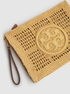 TORY BURCH Ella Crochet Straw Pouch