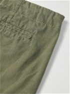 Greg Lauren - Sleeping Bag Tapered Cotton Drawstring Cargo Trousers - Green