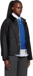 Barbour Black Transport Waxed Jacket