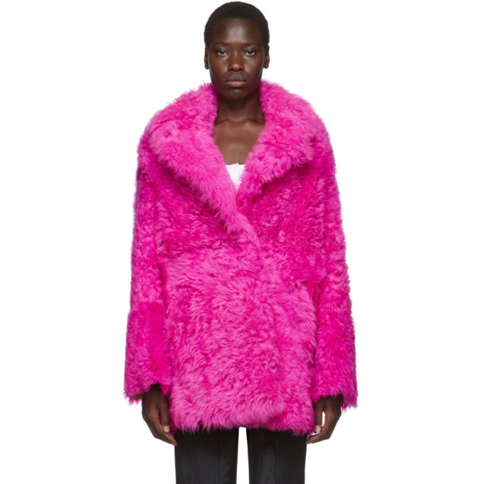 Photo: Off-White Pink Fur Kalgan Coat