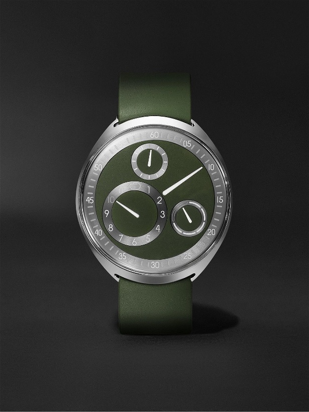 Photo: Ressence - MR PORTER Type 1 Slim Limited Edition Automatic 42mm Titanium and Rubber Watch, Ref. No. TYPE1 MRP